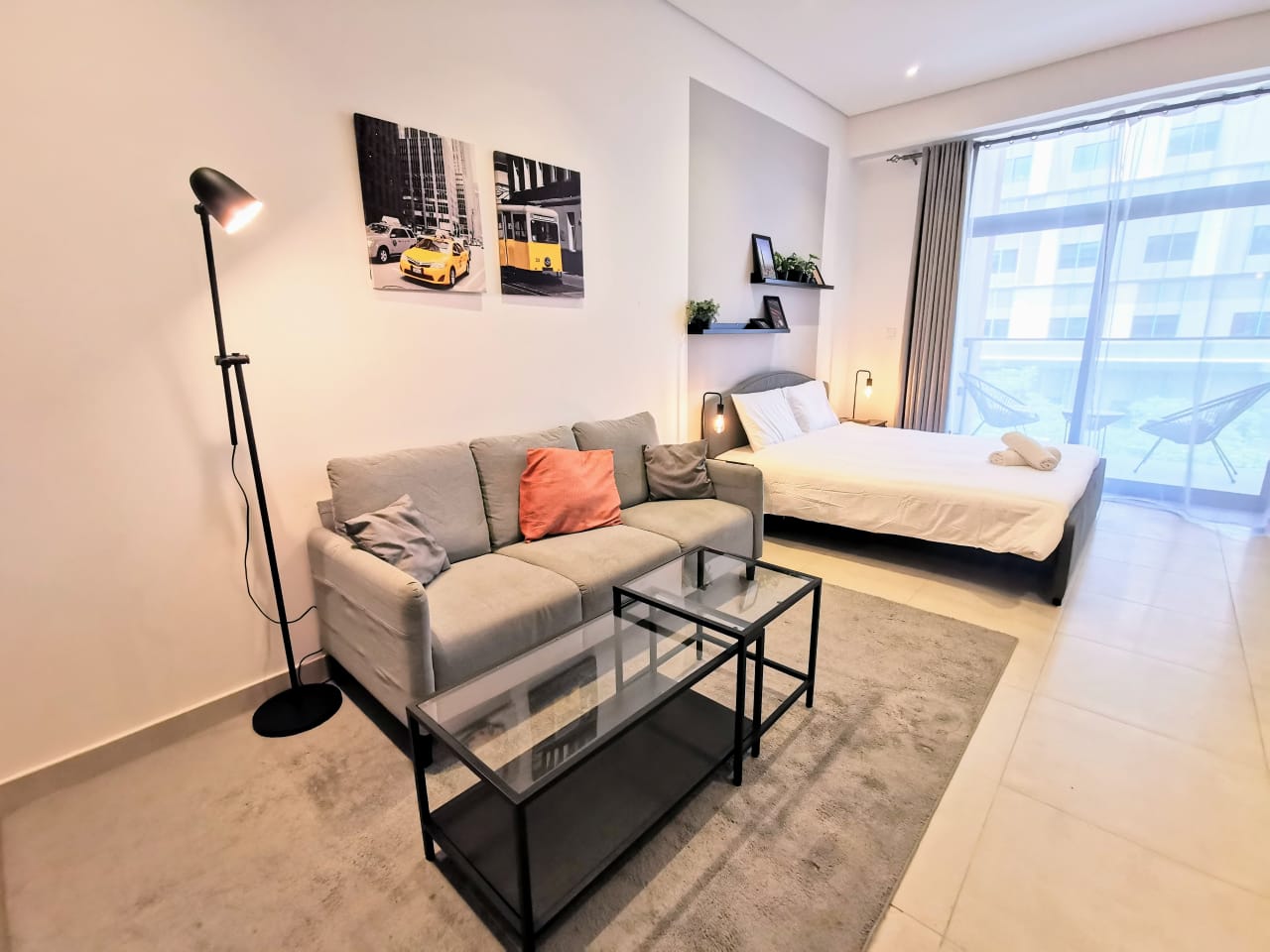 Modern furnished apartment in Dubai with stylish interiors